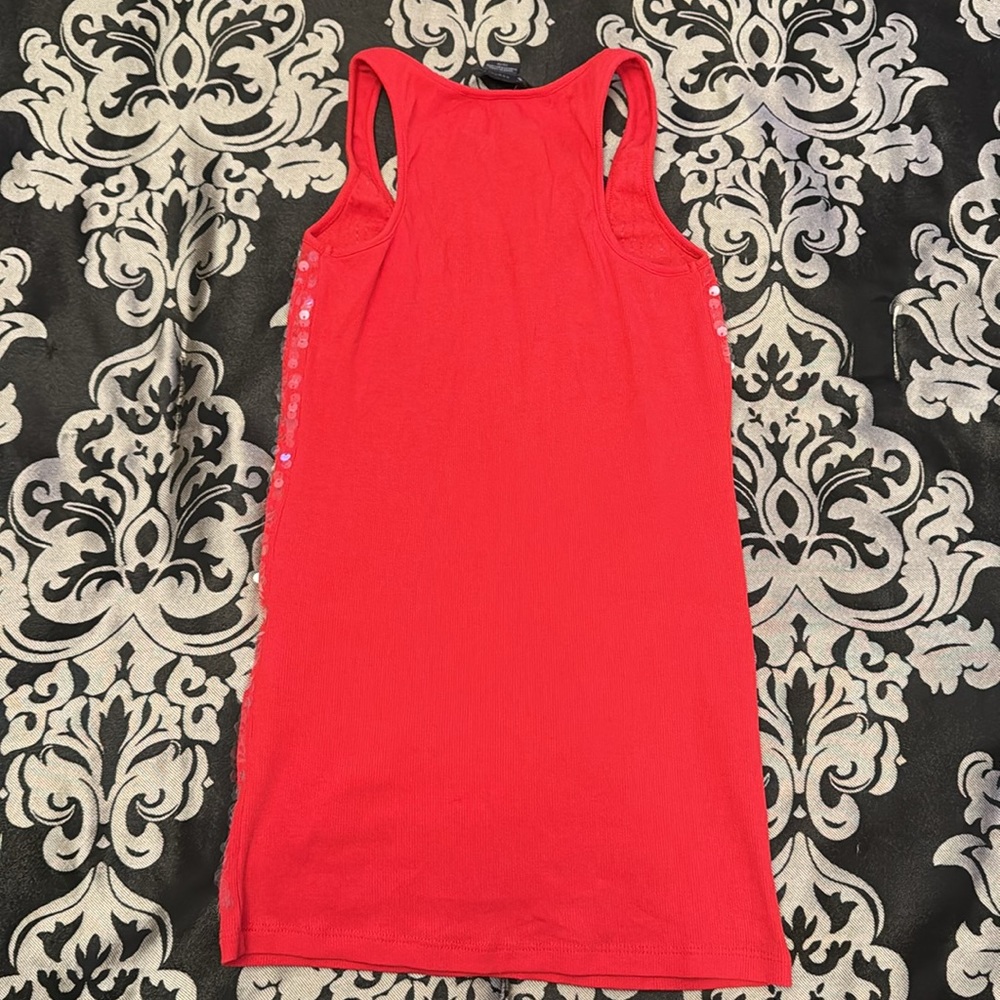 Like New! AX Sequin Ribbed Tank - Picture 4 of 5
